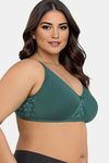Zivame True Curv Double Layered Non Wired Full Coverage Super Support Bra - Botanical Garden — thumbnail 3